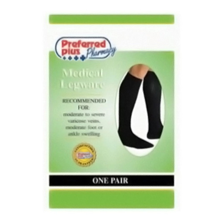 Preffered Plus Medical Legware Socks For Men Size 20-30 # 1631, Brown - Medium