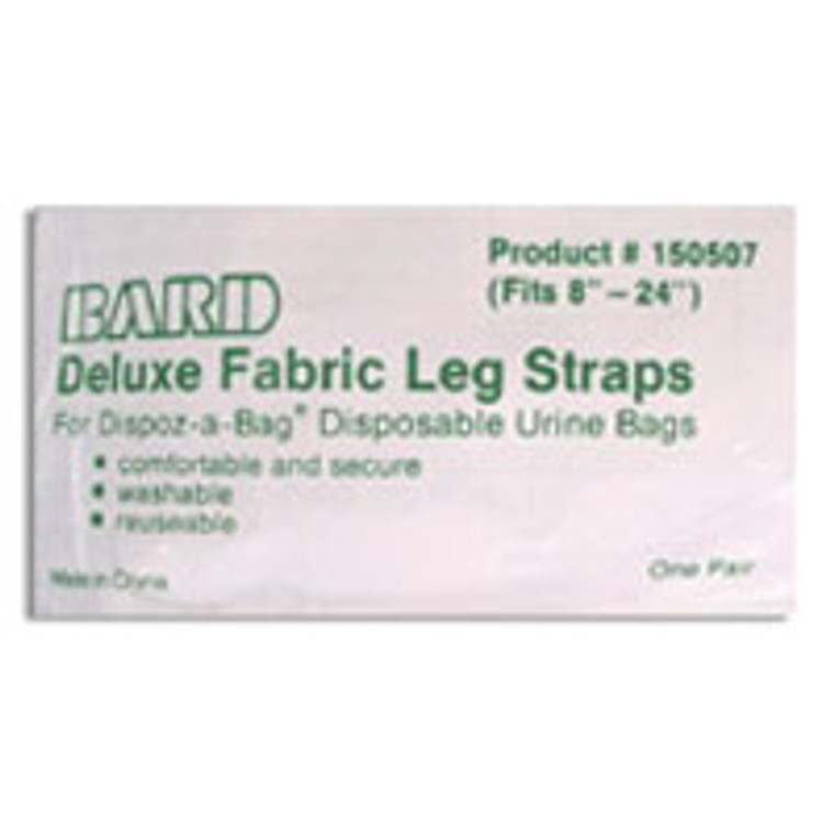 Bard Deluxe Fabric Leg Starps Disposable Urine Bags - 24 Inches
