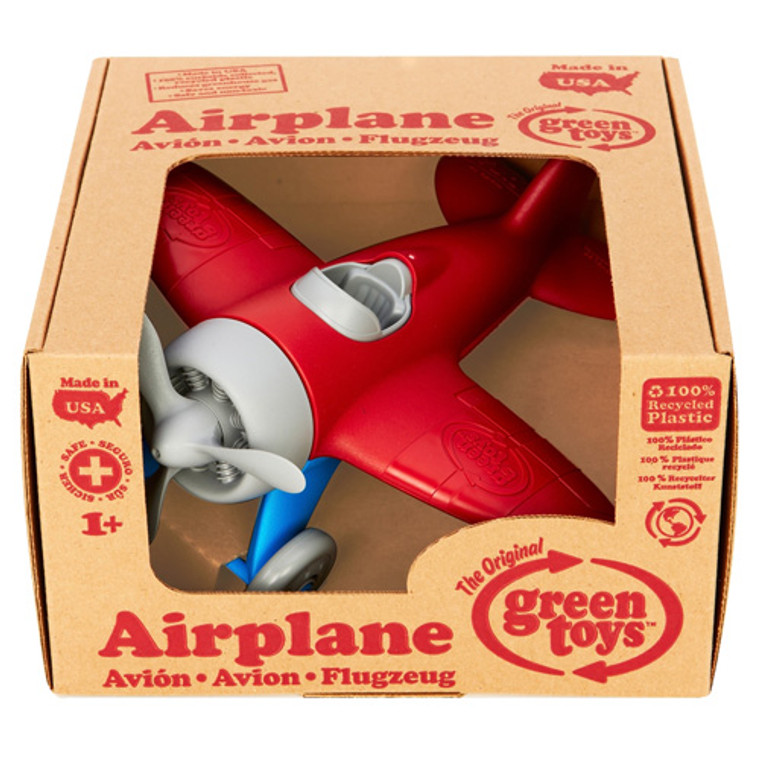 The Original Green Toys Airplane For Ages 1 Plus, Red - 1 Ea