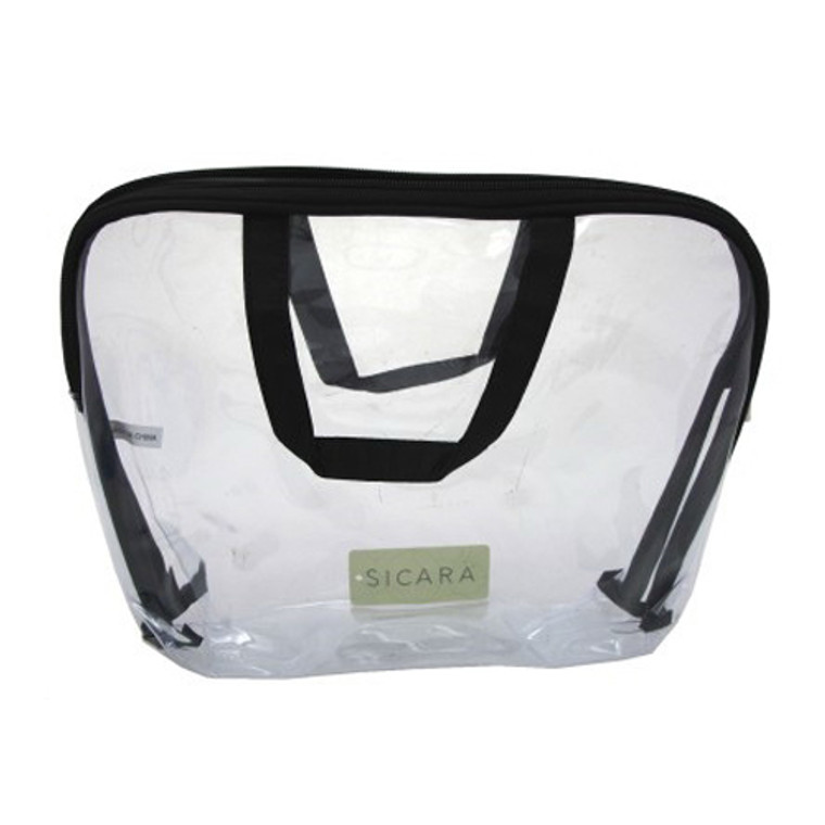 Sicara Clear Cosmetic Bag Large Carryall Handle, 1 Ea