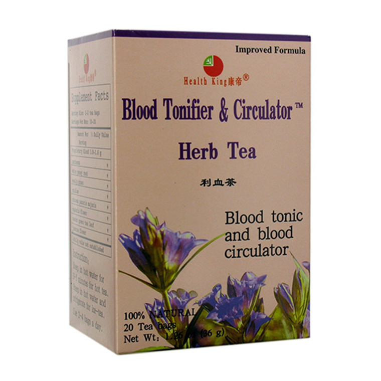 Health King Blood Tonifier And Circulator Herb Tea - 20 Tea Bags