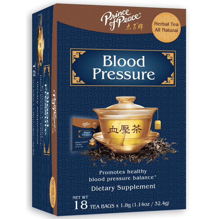 Prince of Peace All Natural Herbal Tea Blood Pressure Tea Bags, 18 Ea