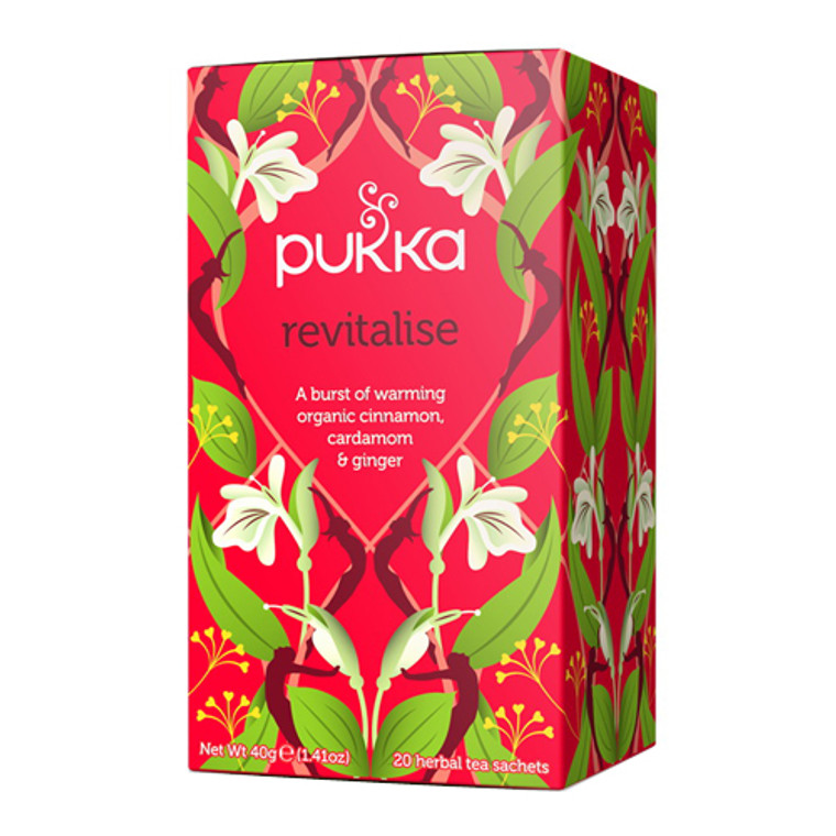 Pukka Herbal Teas Organic Revitalise Tea bags, 20 Ea