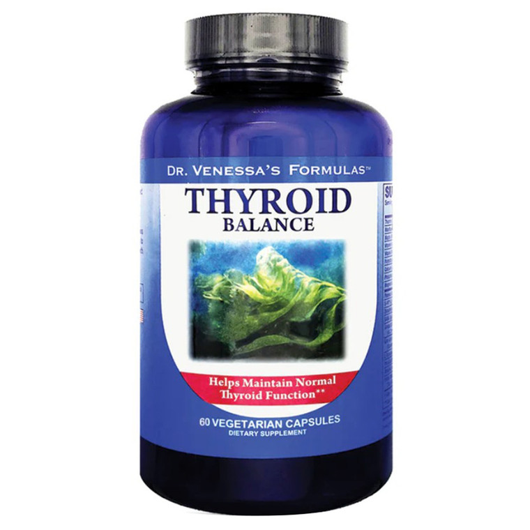 Dr. Venessas Formulas Thyroid Balance Capsules for Healthy Thyroid Function Support 60Ea
