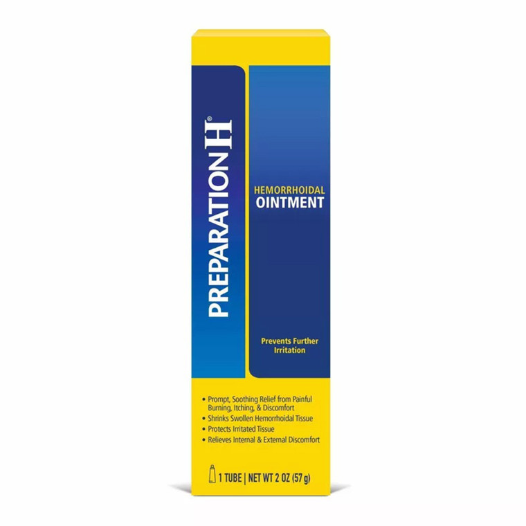 Preparation H Ointment, Hemorrhoid Ointment Tube, 2 Oz
