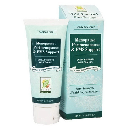 At Last Naturals Wild Yam Extra Strength Gel Menopause and PMS Support Stay Younger and Healthier 2Oz (57g)