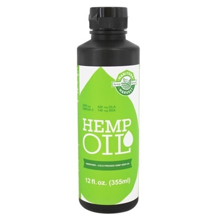 Manitoba Harvest Unrefined Cold Pressed Hemp Oil, 12 Oz