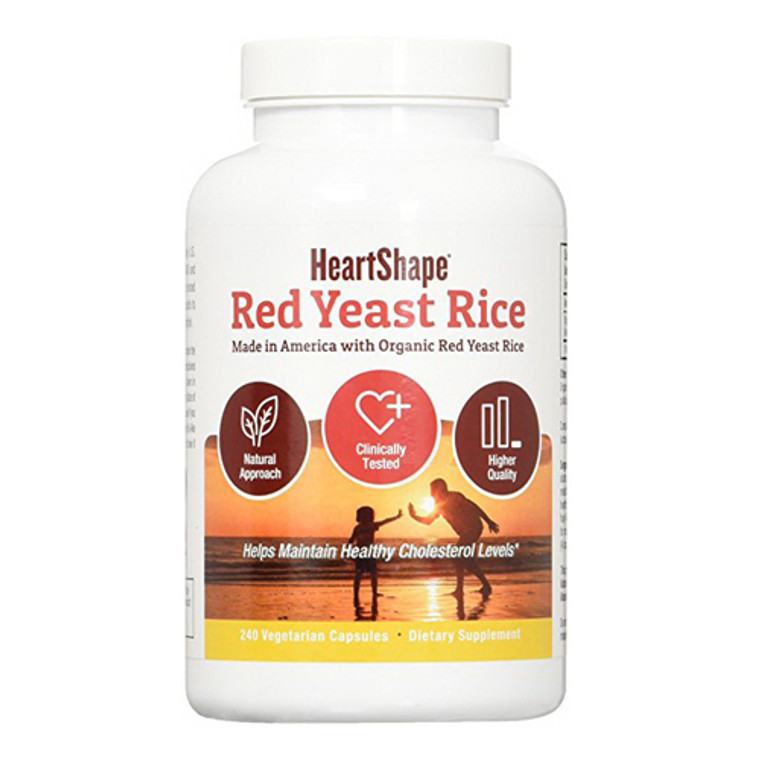 HeartShape Red Yeast Rice Vegetarian Capsules, 90 Ea