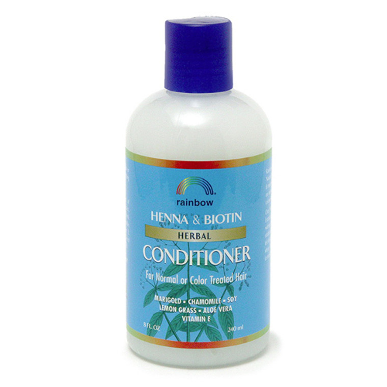 Rainbow Research Henna And Biotin Herbal Conditioner For Normal Or Color Treated Hair - 8 Oz