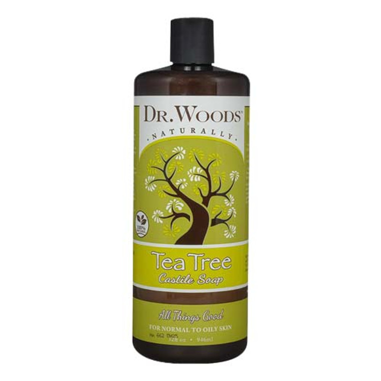 Dr.Woods Pure Castile Tea Tree Soap - 32 Oz