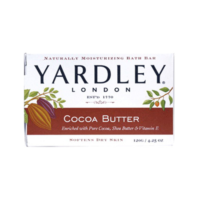 Yardley Of London Bar Soap, Cocoa Butter - 4.25 Oz