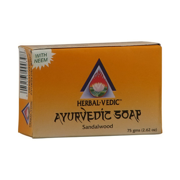 Herbal-Vedic Ayurvedic Sandalwood Soap Bar - 75 Grams