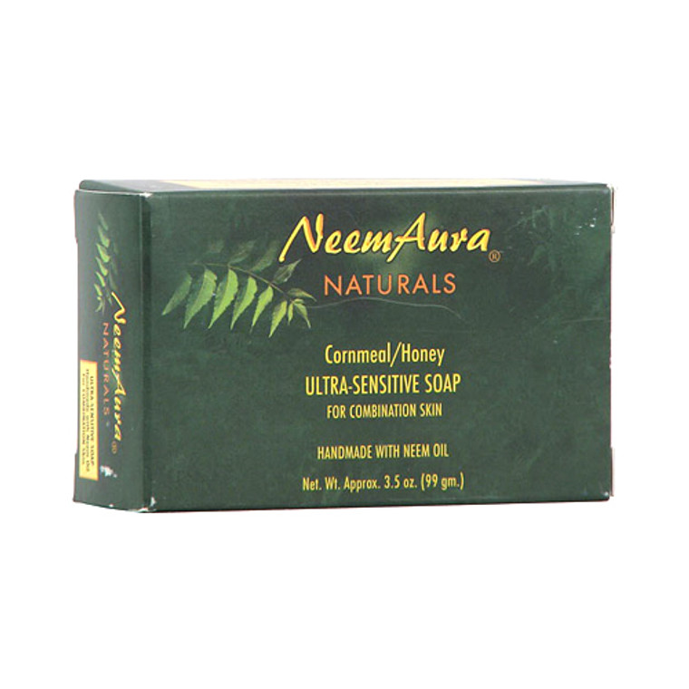 Neem Aura Ultra-Sensitive Soap, Cornmeal/Honey - 3.5 Oz