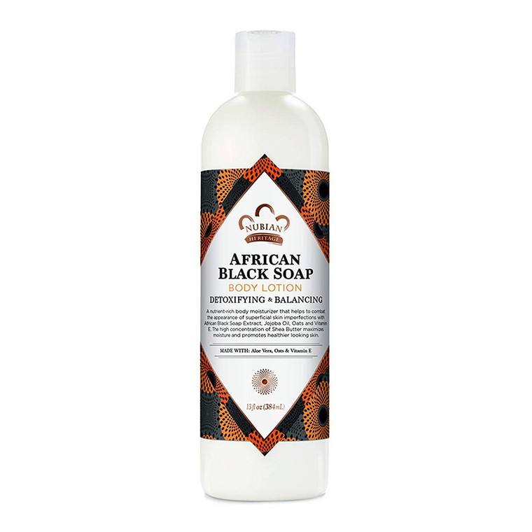 Nubian Heritage African Black Soap Body Lotion - 13 Oz