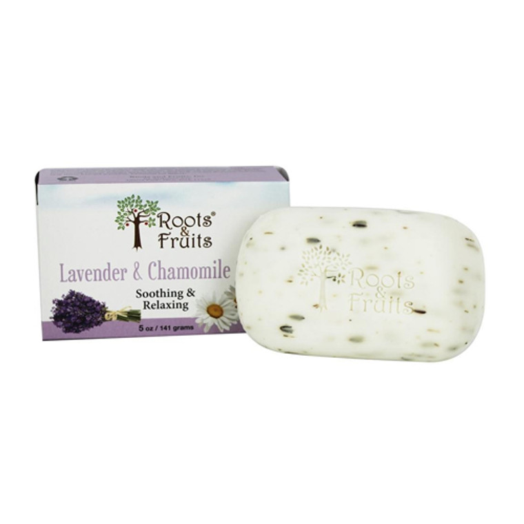 Roots And Fruits Lavender and Chamomile Bar Soap, 5 Oz