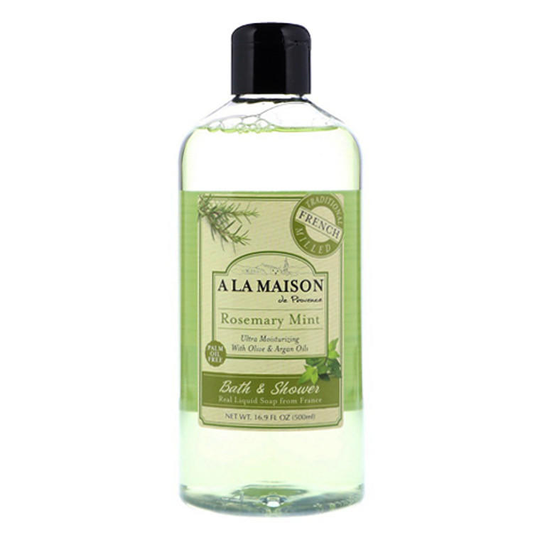 A La Maison De Provence Bath And Shower Liquid Soap Rosemary Mint, 16.9 Oz