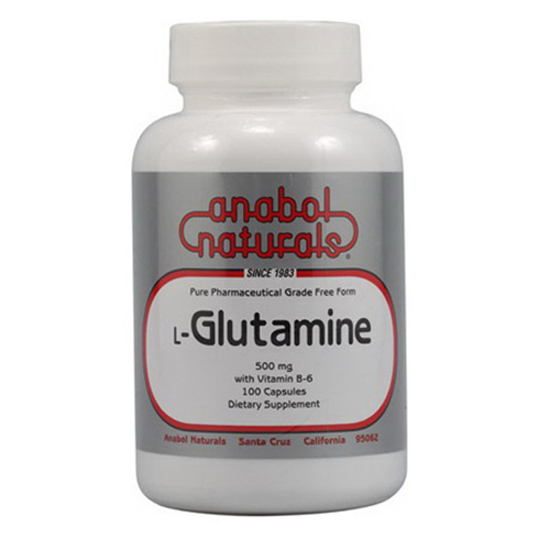 Anabol Naturals L-Glutamine Capsules - 100 Ea
