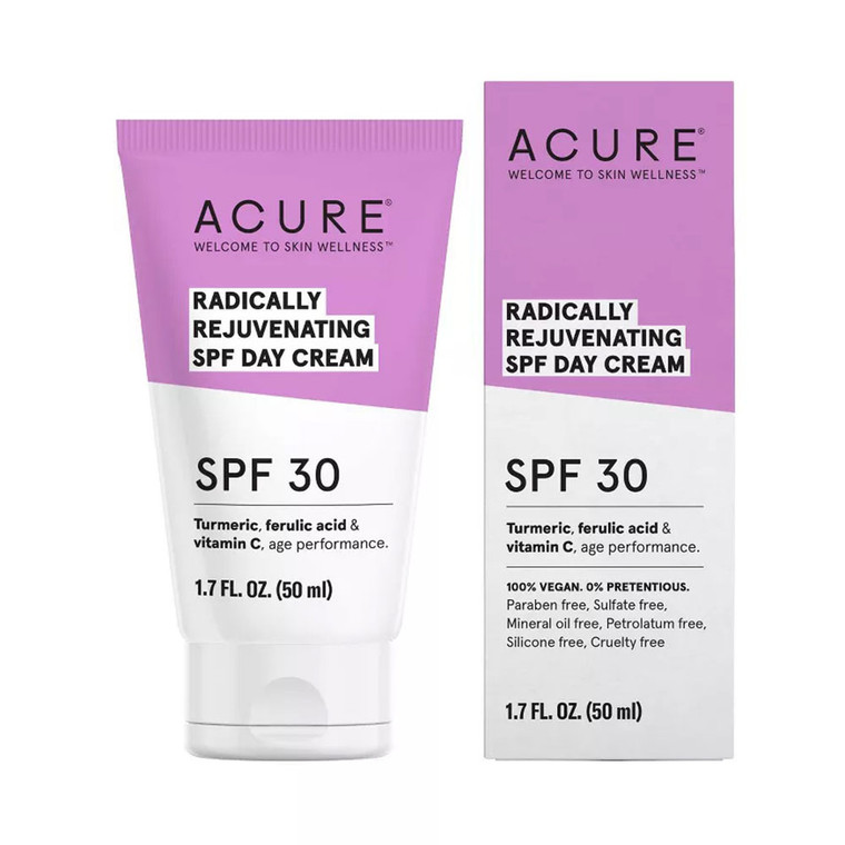 Acure Radically Rejuvenating SPF 30 Day Cream, 1.7 Oz