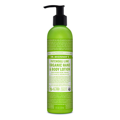 Dr. Bronners and All One Organic Patchouli Lime Hands and Body Lotion, 8 Oz