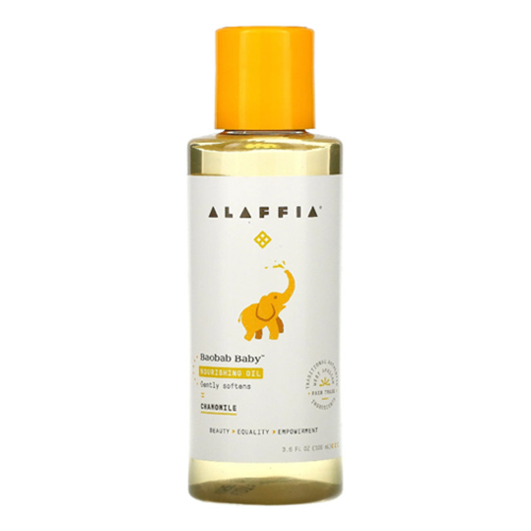 Alaffia Baobab Baby Nourishing Oil, Chamomile, 3.6 Oz