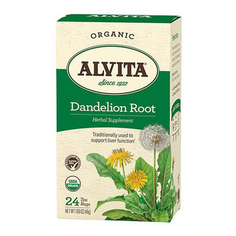 Alvita Organic Dandelion Root Tea Bags, 24 Ea