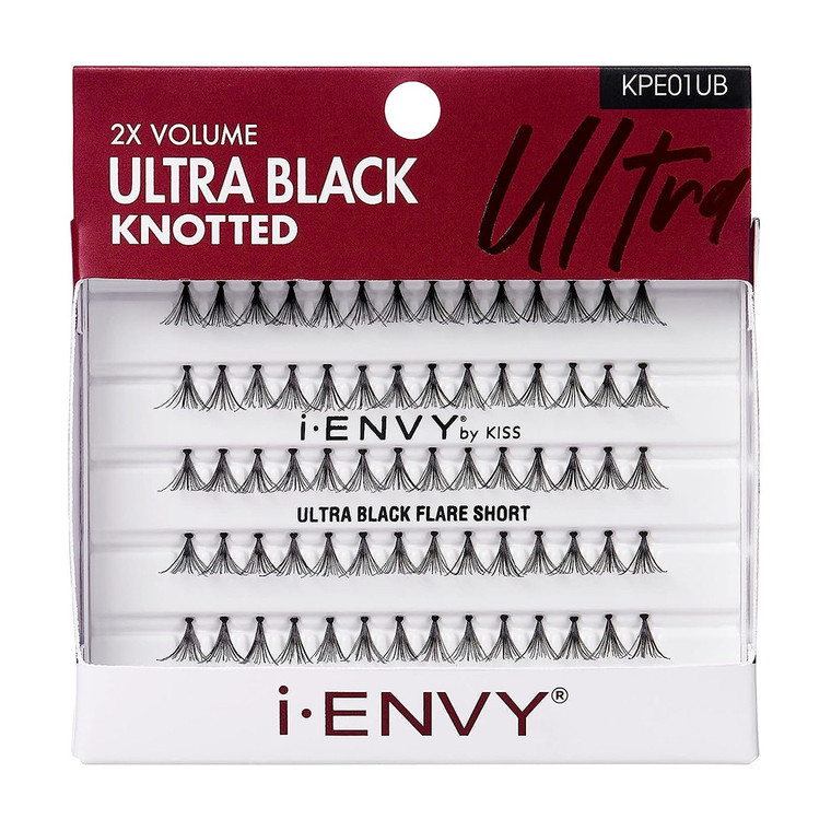 Kiss I Envy Individual Eyelashes Ultra Black Short, 1 Ea