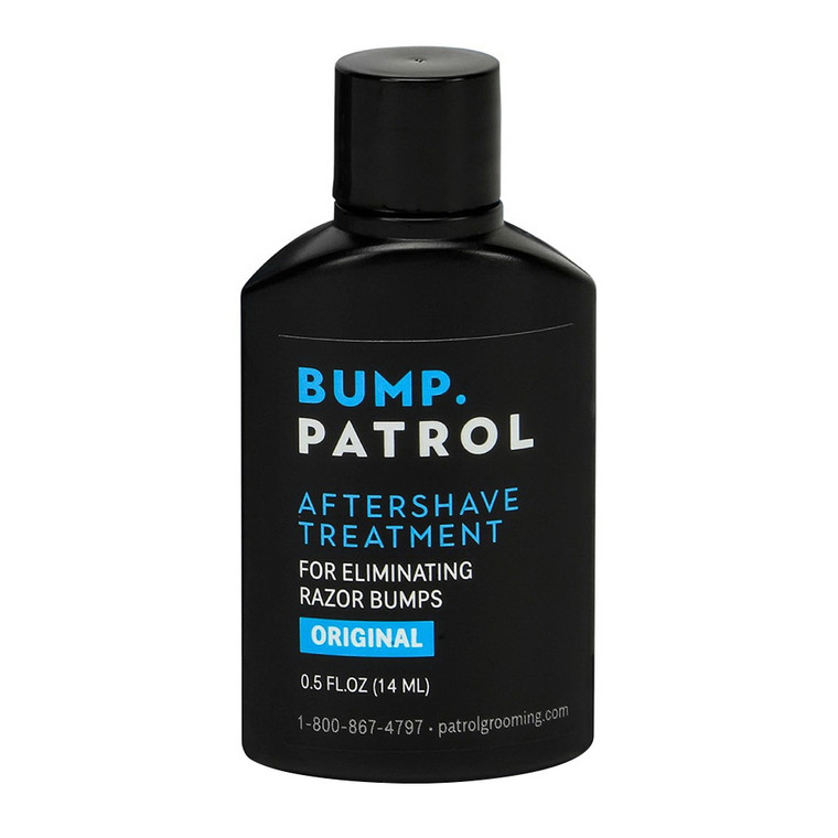 Bump Patrol Aftershave for Razor Bumps and Ingrown Hair, Original Formula, 0.5 Oz