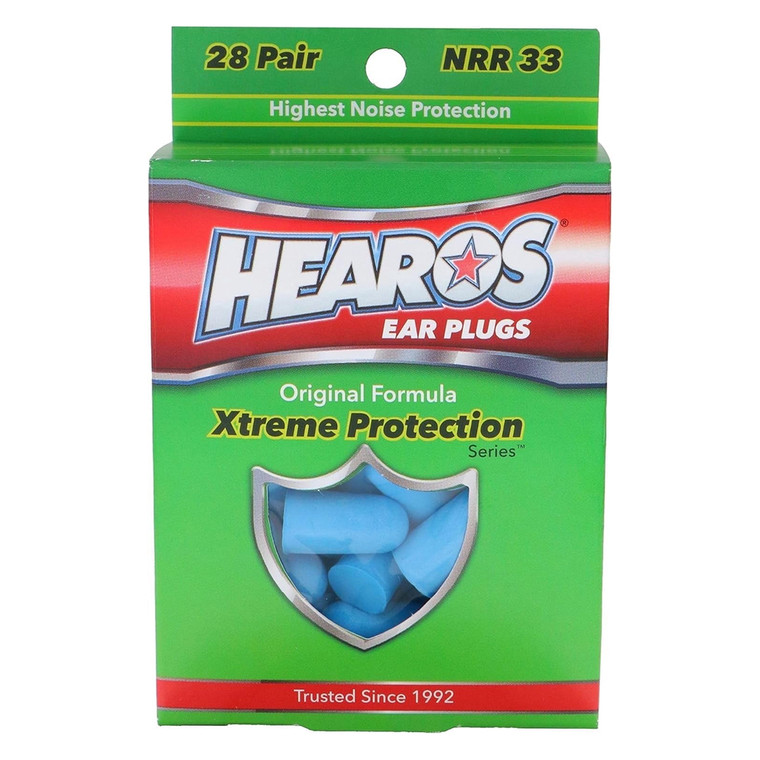Hearos Xtreme Protection Ear Plugs for Maximum Noise Reduction and Hearing Protection 28Pairs