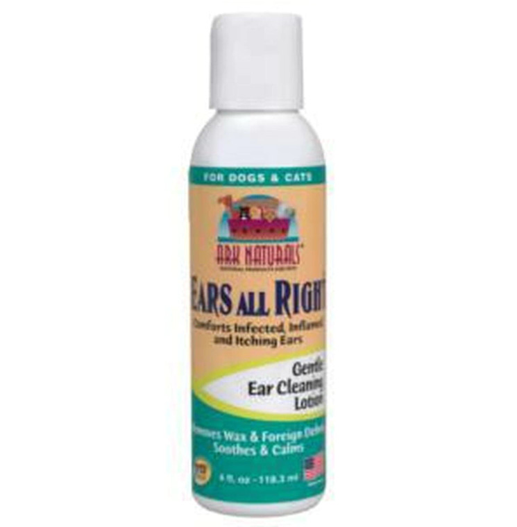 Ark Naturals Ears All Right Gentle Ear Cleaning Lotion for All Pets, 4 Oz