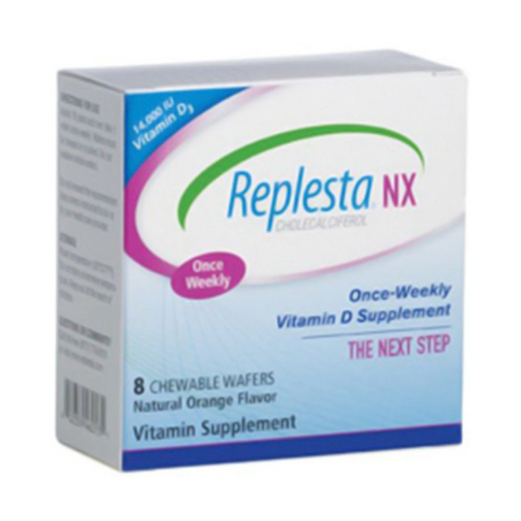 Replesta Nx Vitamin D Supplement Chewable Wafers, Natural Orange - 8 Ea