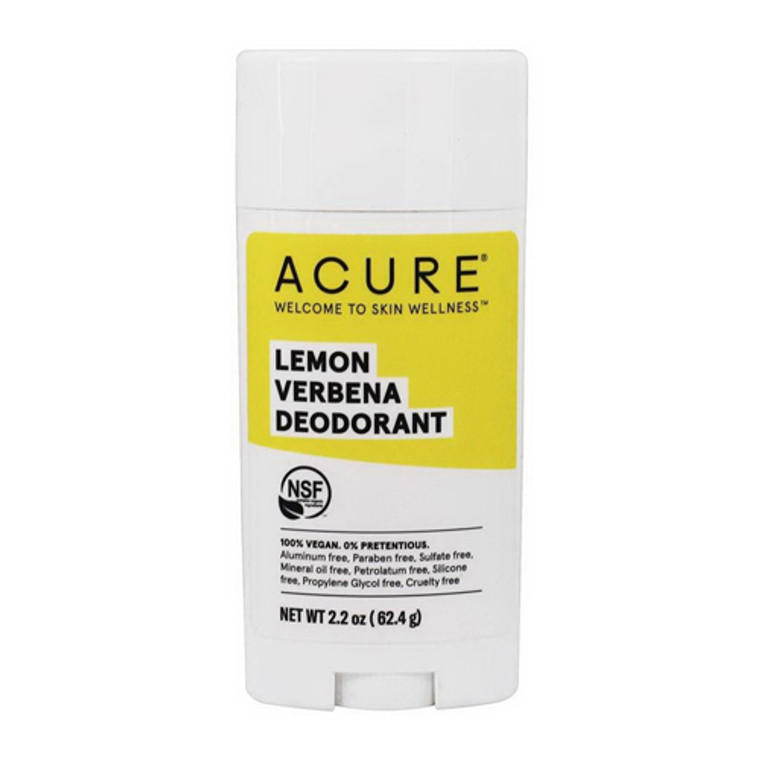 Acure Lemon Verbena Stick Deodorant, 2.25 Oz