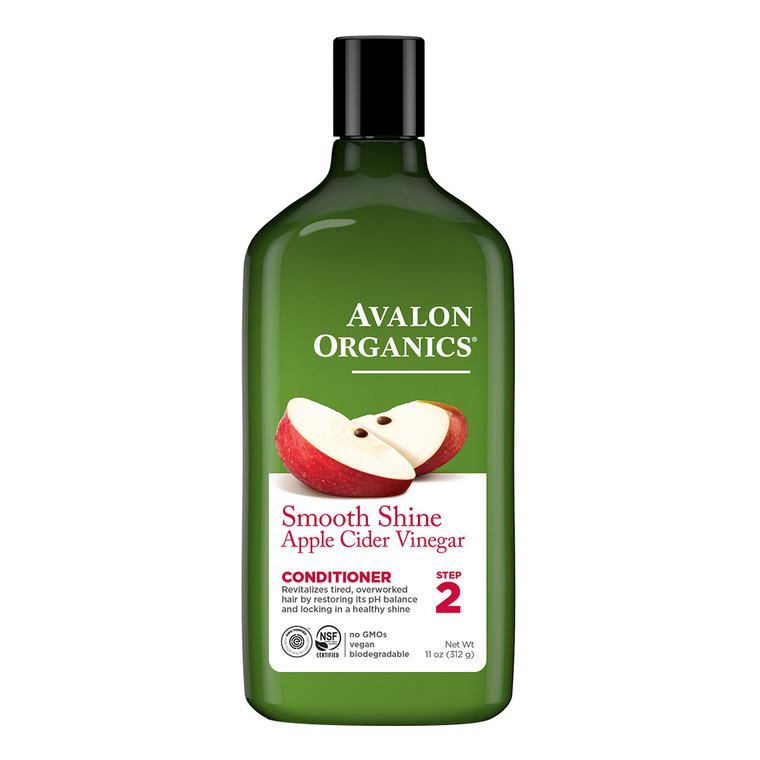 Avalon Organics Smooth Shine Apple Cider Vinegar Hair Conditioner 11Oz (312g)
