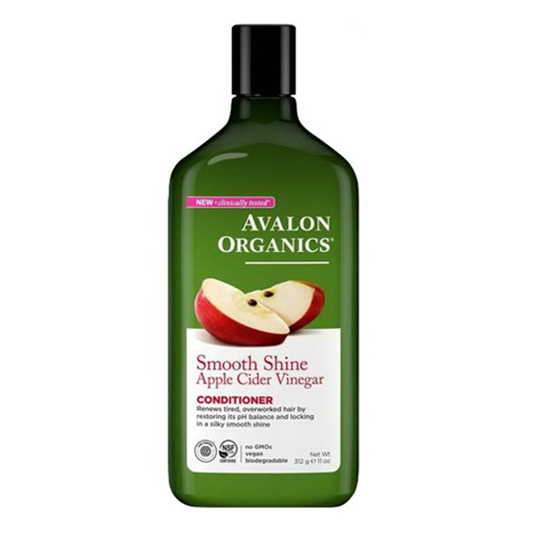 Avalon Organics Smoothing Apple Cider Vinegar Conditioner, 11 Oz