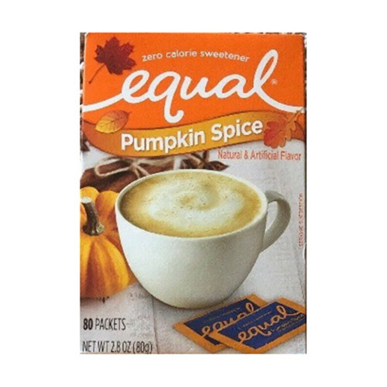 Equal Zero Calorie Sweetener, Pumpkin Spice Packets, 80 Ea
