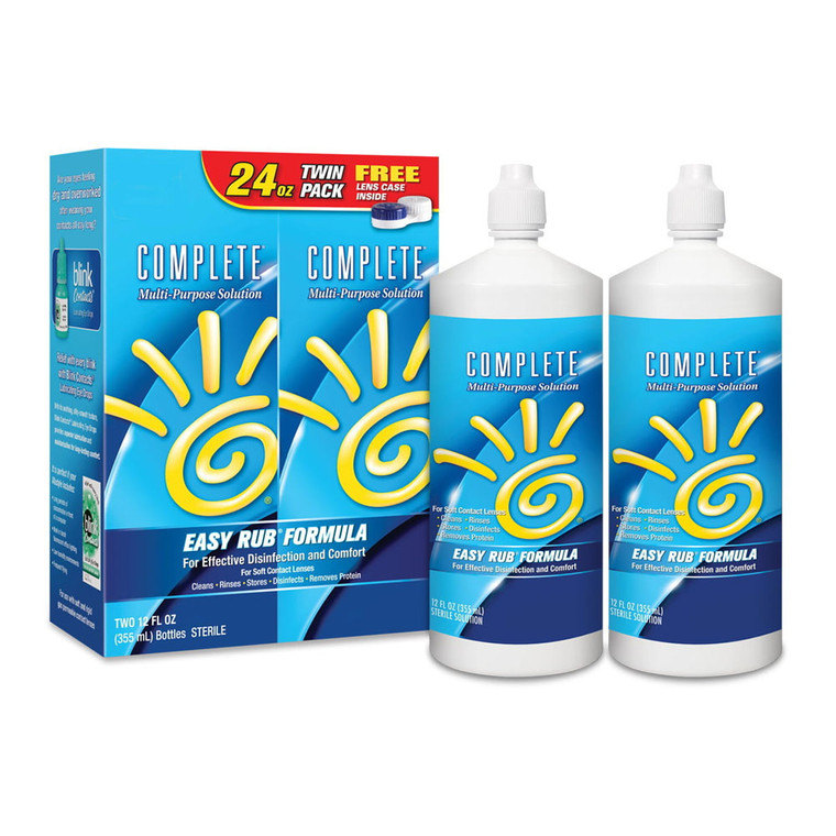 Complete Multi Purpose Solution For Effective Disinfection And Comfort - 12 Oz/Pack, 2 Ea
