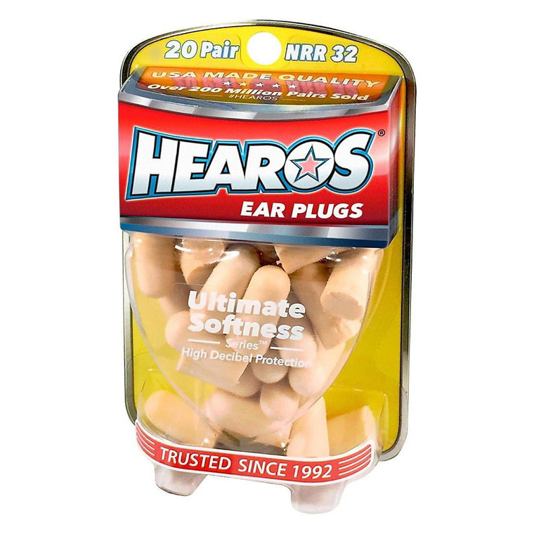 Hearos Ultimate Softness Series Ear Plugs for Sleep and Noise Reduction 20Pairs