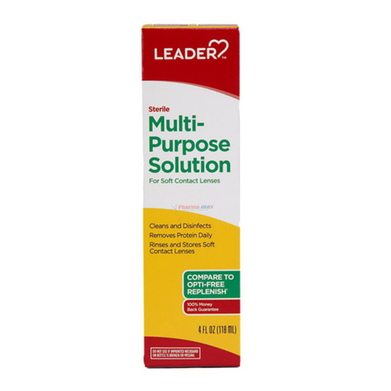 Leader Multi-Purpose Solution for Contact Lenses, 4 Oz