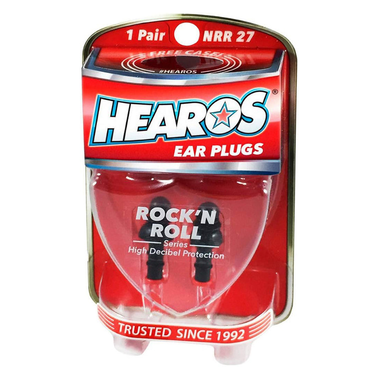 Hearos Rock N Roll Series Ear Plugs for Music Concerts and Noise Reduction 1Pair