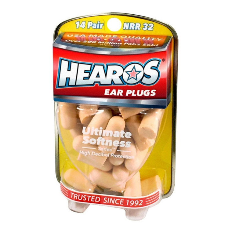 Hearos Ultimate Softness Ear Plugs for Sleep Noise Reduction and Hearing Protection 14Pairs