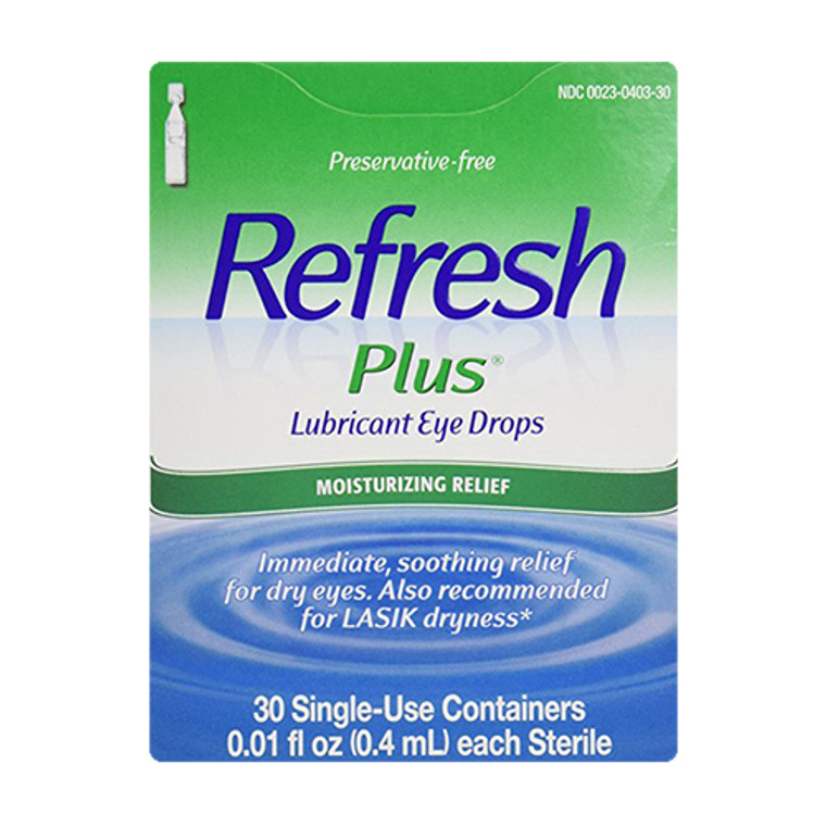 Allergan Refresh Plus Lubricant Eye Drops For Mild To Moderate Dry Eye