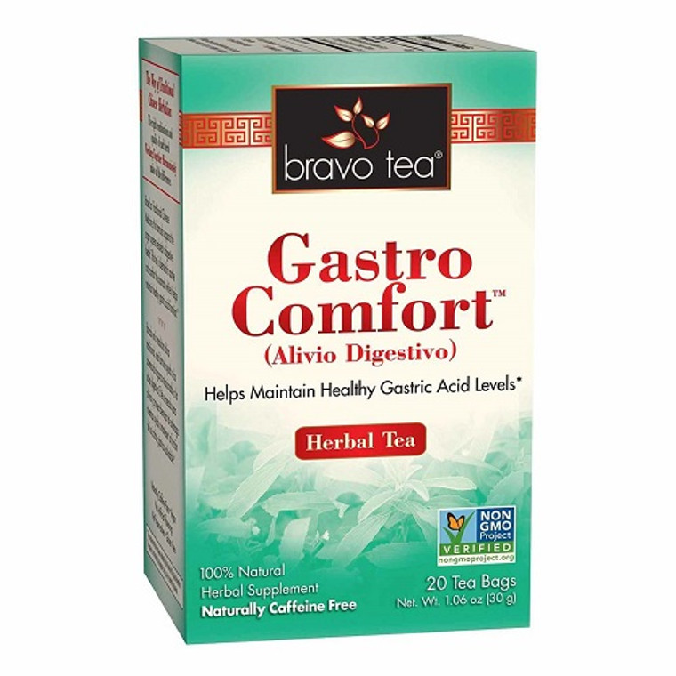 Bravo Tea Gastro Comfort Herbal Tea Bags, 20 Ea