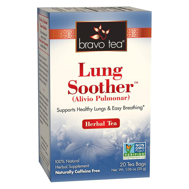 Bravo Tea Lung Soother Herbal Tea Bags Support Healthy Lungs and Easy Breathing