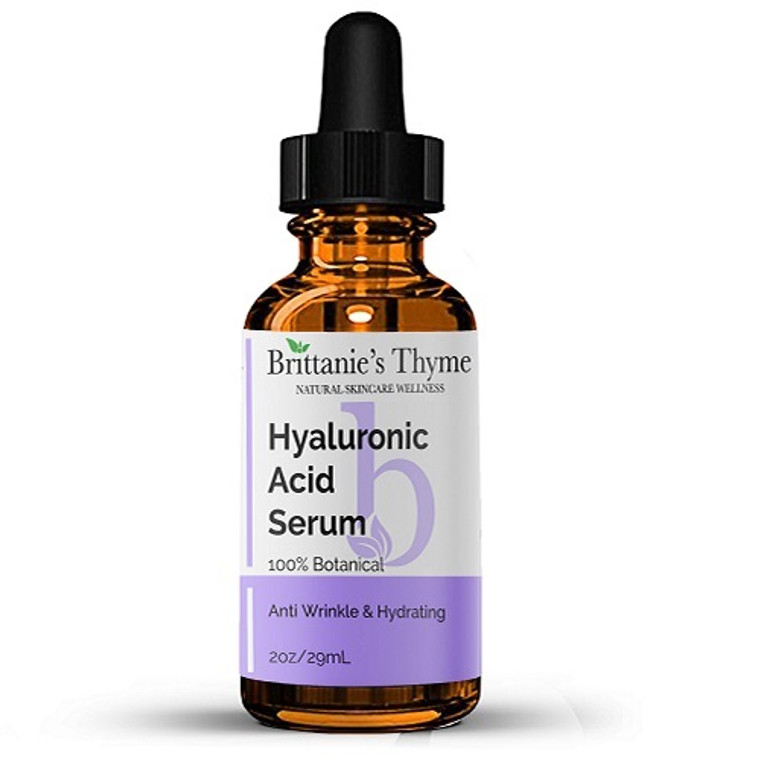 Brittanies Thyme Hyaluronic Anti Wrinkle and Hydrating Acid Serum, 2 Oz