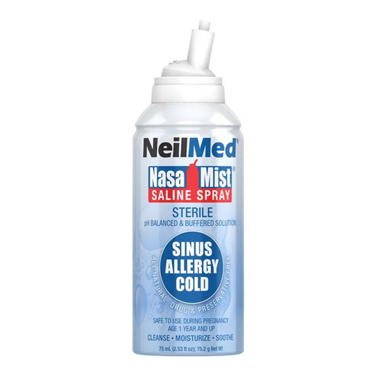 NasaMist Isotonic Saline Spray for Allergy and Sinus, 75ml