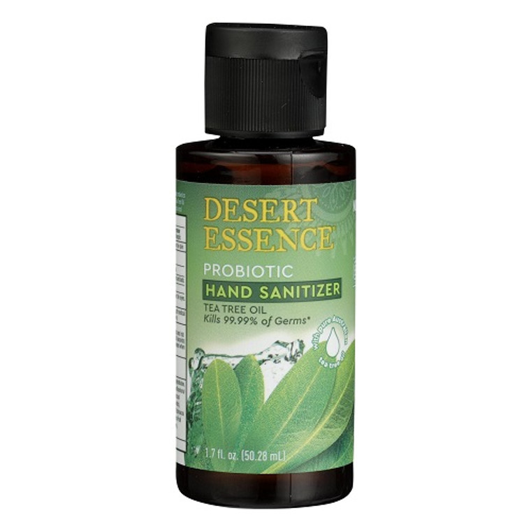 Desert Essence Probiotic Tea Tree Oil Hand Sanitizer, 1.7 Oz