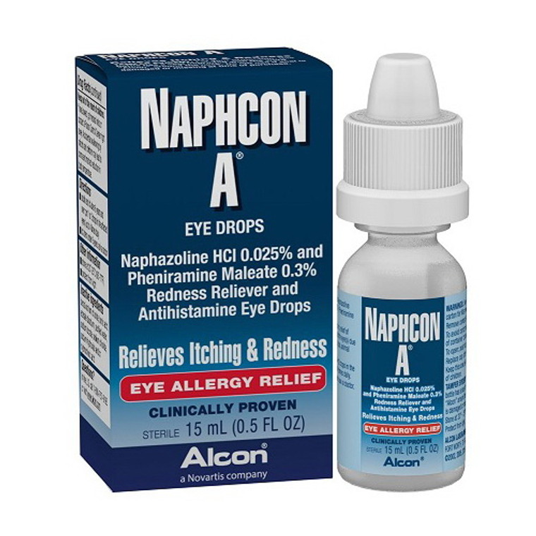 Naphcon-A Antihistamine Eye Drops for Eye Allergy Relief, 15 mL