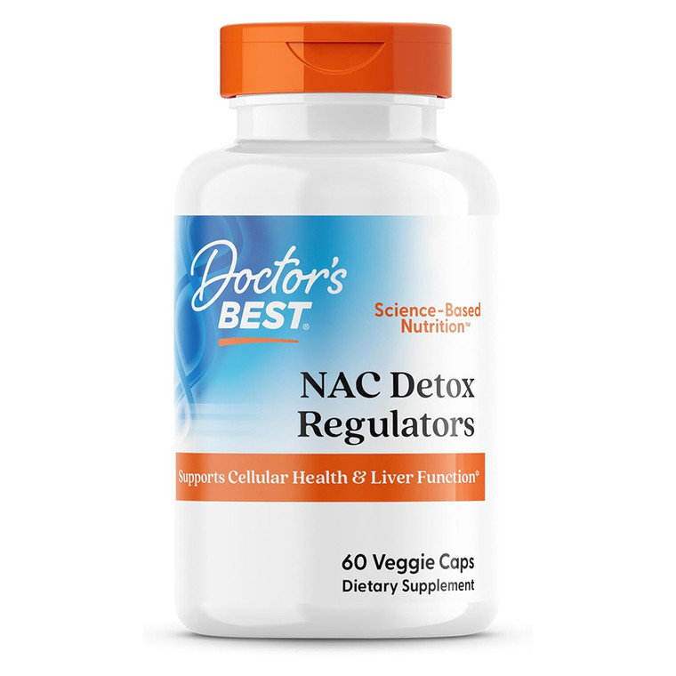 Doctors Best Detox NAC Regulators Veggie Capsules 60Ea