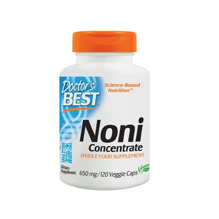 Doctors Best Noni Concentrate 650 mg Veggie Capsules, 120 Ea