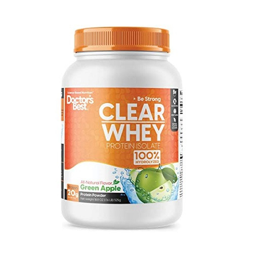 Doctors Best Clear Whey Protein Fruit Punch Powder, 18.9 Oz