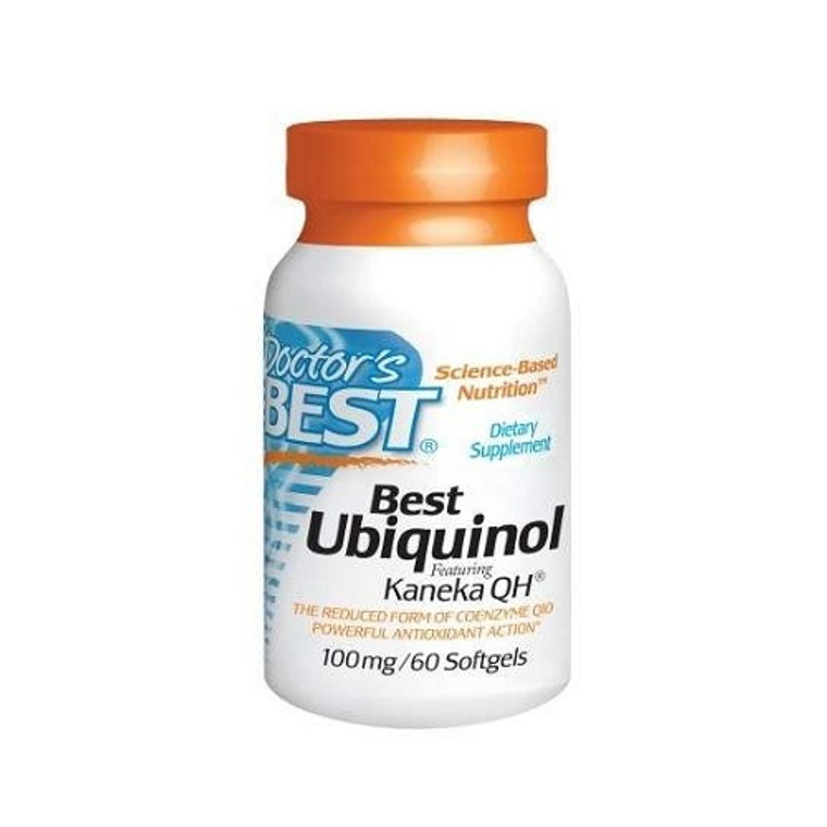 Doctors Best Best Ubiquinol with Kaneka QH 100 mg Softgels, 60 Ea